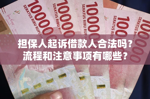 武汉担保人起诉借款人合法吗？流程和注意事项有哪些？