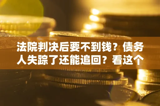 武汉法院判决后要不到钱？债务人失踪了还能追回？看这个方法！