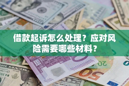 武汉借款起诉怎么处理？应对风险需要哪些材料？