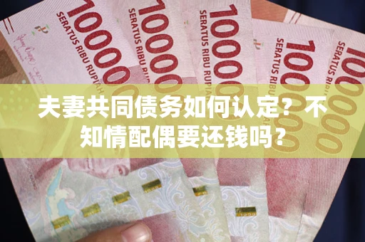 武汉夫妻共同债务如何认定？不知情配偶要还钱吗？