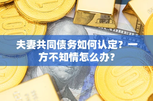 武汉夫妻共同债务如何认定？一方不知情怎么办？