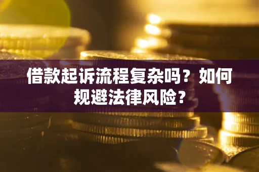 武汉借款起诉流程复杂吗？如何规避法律风险？