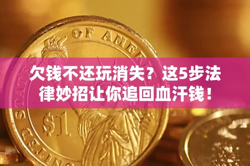 武汉欠钱不还玩消失？这5步法律妙招让你追回血汗钱！