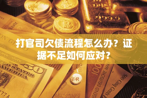 武汉打官司欠债流程怎么办？证据不足如何应对？