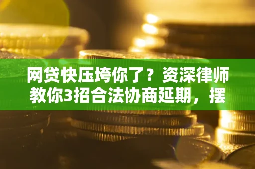 武汉网贷快压垮你了？资深律师教你3招合法协商延期，摆脱暴力催收！