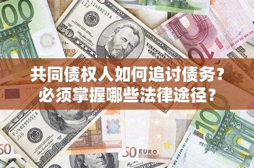 武汉共同债权人如何追讨债务？必须掌握哪些法律途径？