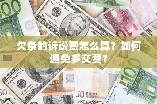 武汉欠条的诉讼费怎么算？如何避免多交费？