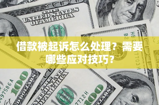 武汉借款被起诉怎么处理？需要哪些应对技巧？
